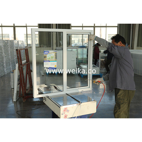 접수 공간 UPVC 슬라이딩 창문 프라이버시 값싼 교체 UPVC 슬라이딩 창문