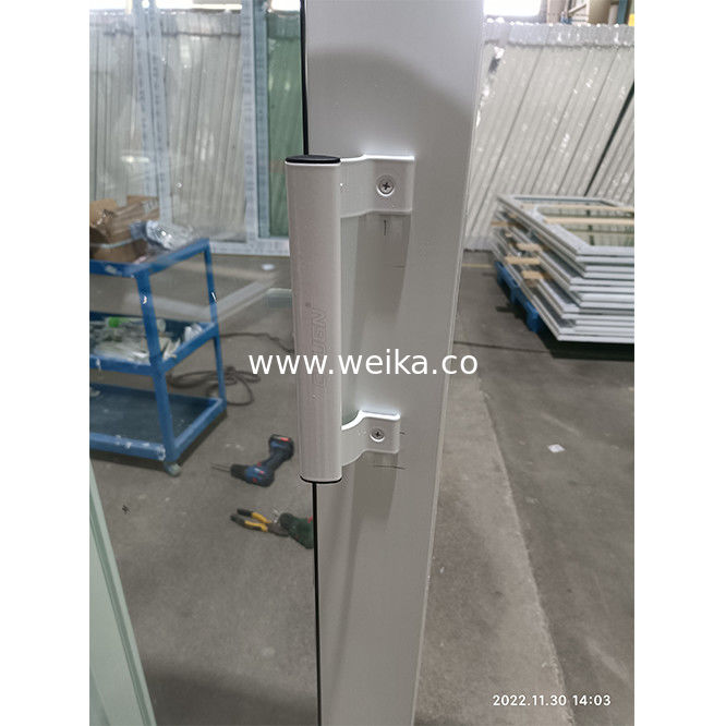 외관 발코니 UPVC 슬라이딩 도어 Pvc 앞 내부 아코디언 프레임