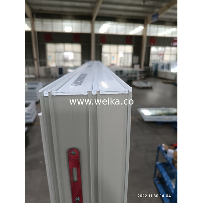 외관 발코니 UPVC 슬라이딩 도어 Pvc 앞 내부 아코디언 프레임