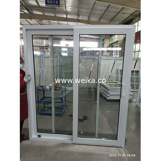 외관 발코니 UPVC 슬라이딩 도어 Pvc 앞 내부 아코디언 프레임