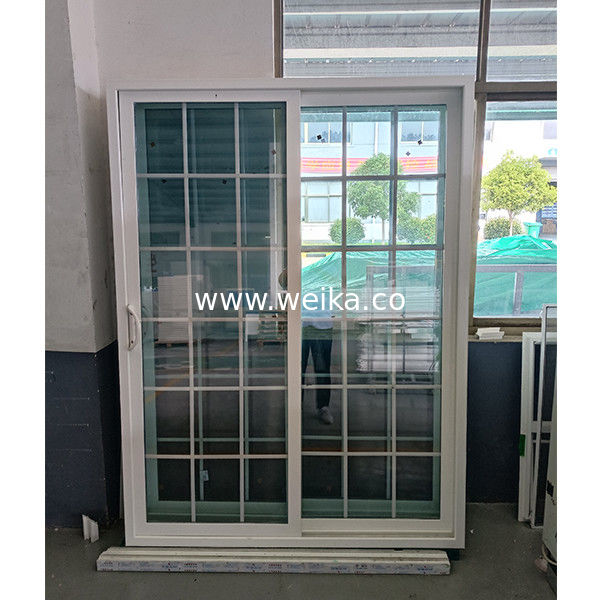 중국 공장 직판 UPVC 이중 슬라이딩 도어 선택 색상