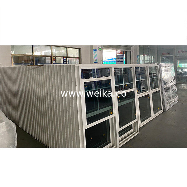 1.4mm - 2.5mm 두께 UPVC 싱글 헝거 윈도우 사용자 정의 색상 수직 슬라이딩 윈도우