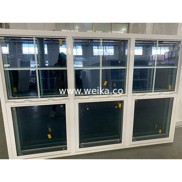 1.4mm - 2.5mm 두께 UPVC 싱글 헝거 윈도우 사용자 정의 색상 수직 슬라이딩 윈도우