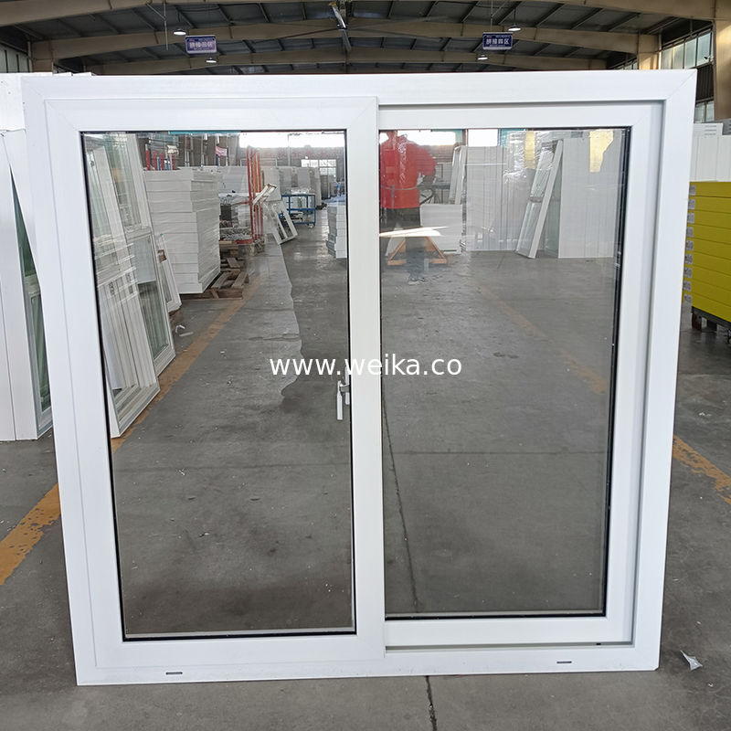 미국 UPVC 슬라이딩 창문 및 유리섬유 스크린 넷 재료로 통풍 성능