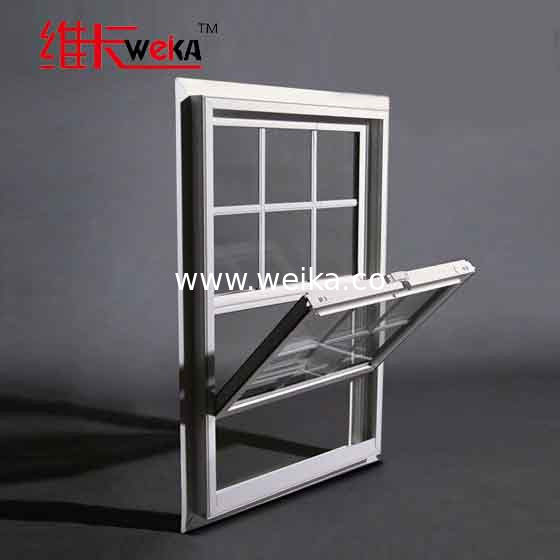 간편한 유지 및 PVC 그리드 디자인 비닐 PVC UPVC 플라스틱 UPVC 듀얼 헝거 윈도우