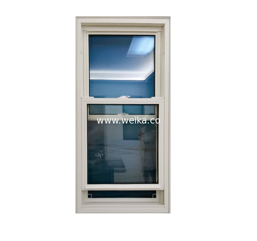 에너지 절감을 위한 듀얼 템퍼드 글래스 비닐 PVC 플라스틱 UPVC 듀얼 헝거 윈도우