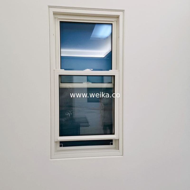 안전 성능을 위해 듀플 템퍼드 글래스 비닐 PVC 프로필 UPVC 듀플 햄핑 윈도우
