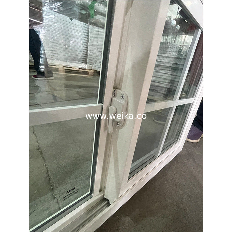 블랙 프로파일 컬러 UPVC 슬라이딩 윈도우와 격자 14 년 생산 경험