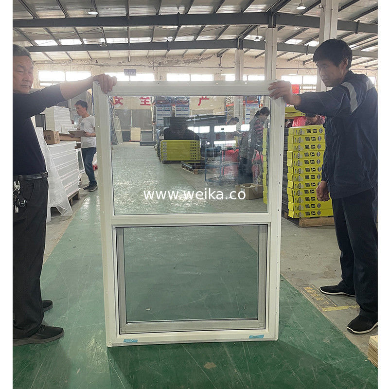 맞춤형 크기 UV 저항 수직 슬라이딩 UPVC 플라이 스크린과 함께 단일 매달린 창문