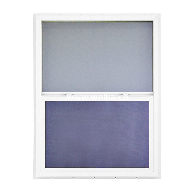 UPVC 싱글 헝거 윈도우 온 보디 프로파일 및 Windproof 기능