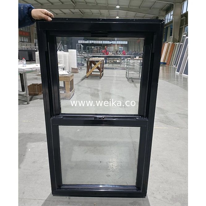 소음 격리 UPVC 단일 매달린 창문 나무 프레임보다 50% 더 에너지 효율