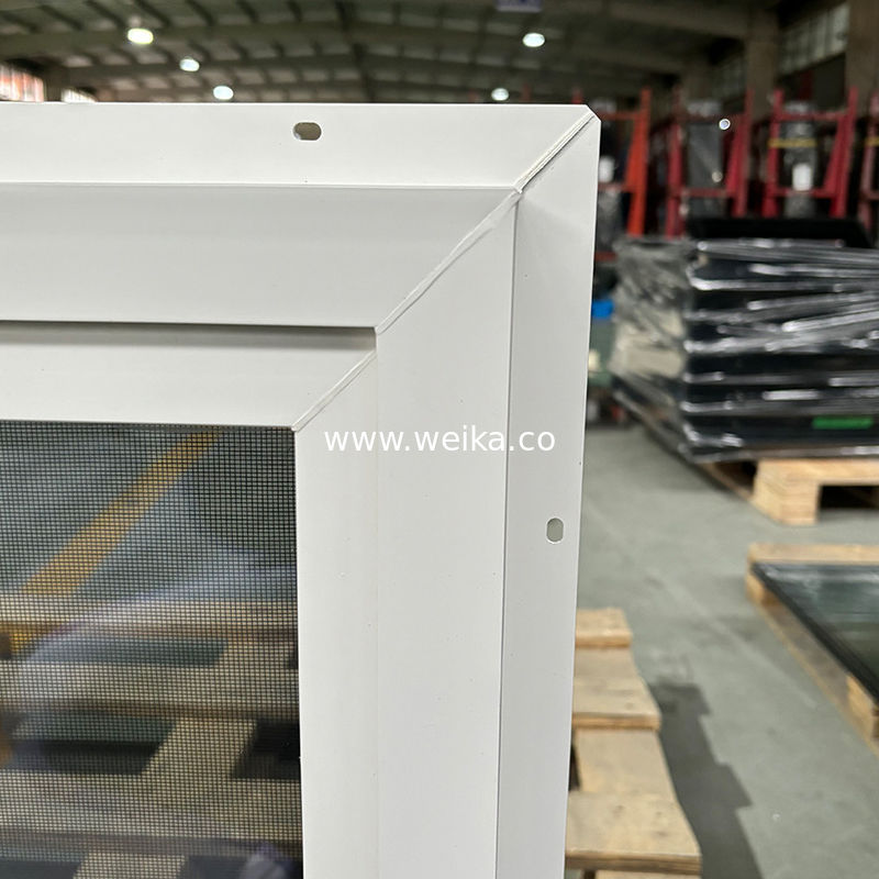 모기 방지 UPVC 슬라이딩 창문 열대 기후에 맞춘 격자 30x30 UPVC 슬라이딩 창문 컴팩트 부엌 환기를 위해