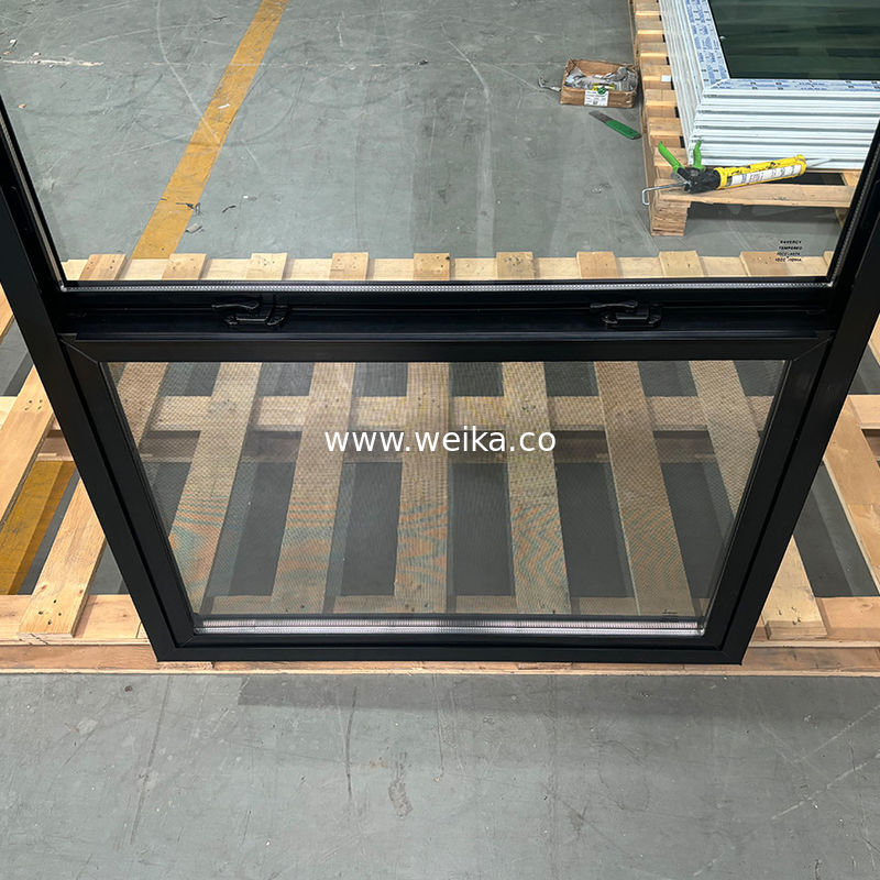 맞춤형 흰색 비닐 싱글 헝거 윈도우 UPVC 소음 감축 및 기상 내성 PVC 재료