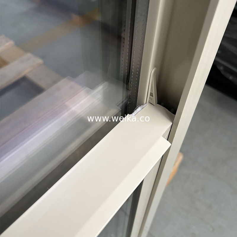 내구성 하드웨어 및 진압 프로파일 에너지 UPVC 비닐 단층 창문 주택용