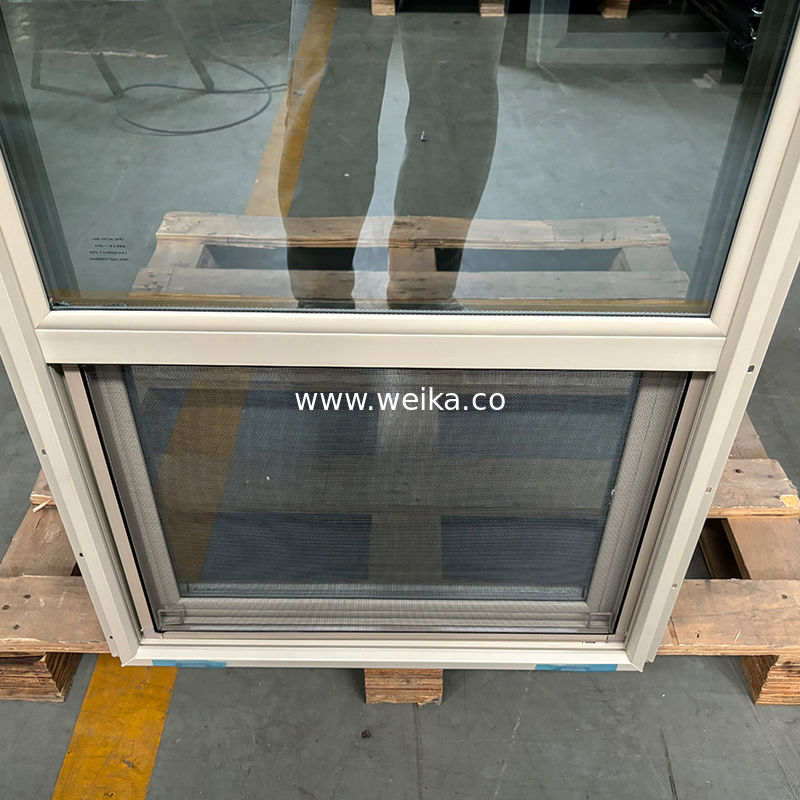 커스터마이즈 된 크기 UPVC 싱글 헝거 윈도우와 PVC 재료 1.4mm-1.8mm 두께