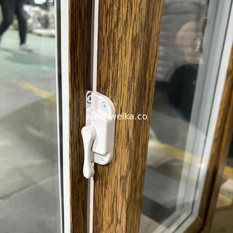 맞춤형 UPVC 슬라이딩 윈도우 목자/백색 두 색상 맞춤식 색상 및 크기 내장 스크린 OEM 제조업체
