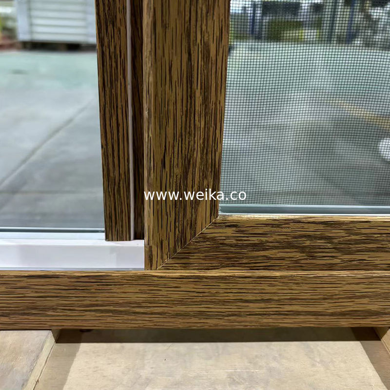 맞춤형 UPVC 슬라이딩 윈도우 목자/백색 두 색상 맞춤식 색상 및 크기 내장 스크린 OEM 제조업체