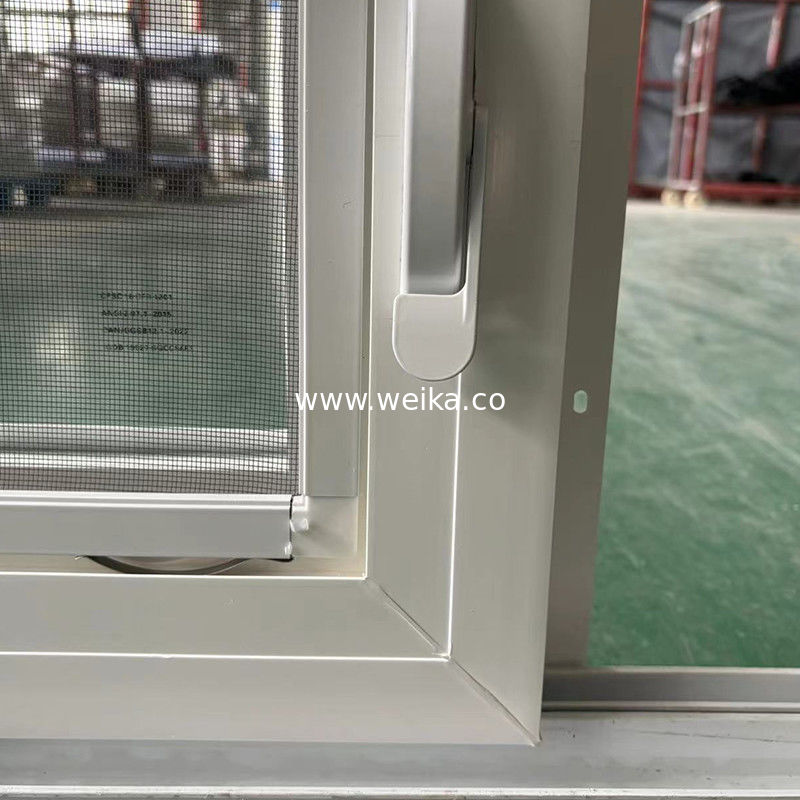 북극 등급 UPVC 핸드 크랭크 상단 걸이식 어닝 창문 폭풍 방지 환기 및 AI 지원 제어