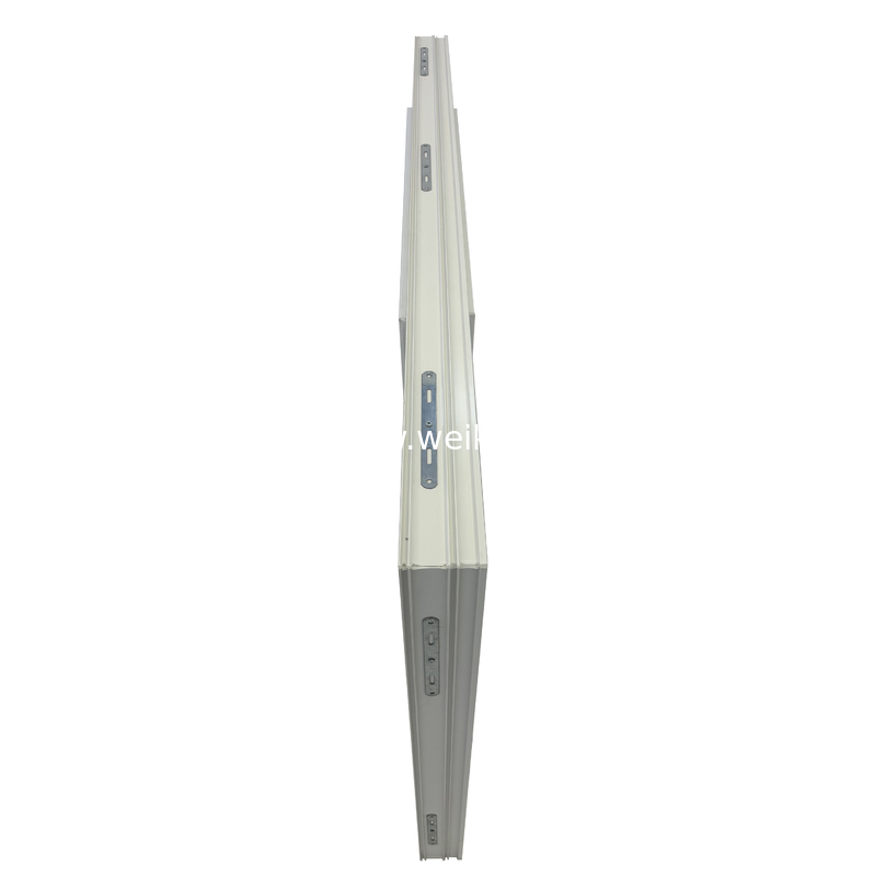 14년 생산 경험 우아한 80mm UPVC 이중 슬라이더 창문 (배수 채널 디자인)