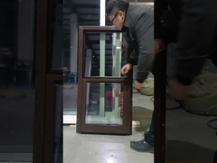 갈색 또는 검은색 PVC 헝가리 창문