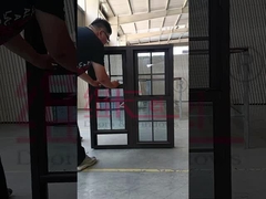 이중 알루미늄 매달린 창문 수직 슬라이딩 쌍둥이 집