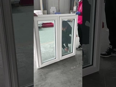 PVC 플라스틱 캐시먼트 창문 크랭크 오픈 미국 스타일