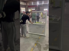 미국 스타일 비닐 UPVC 싱글 헝거 윈도우 사용자 정의 크기 윈도우 공급자