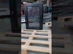 정밀 공학 UPVC 비닐 검은 크랭크 창 손 캐시먼트 미국 창문